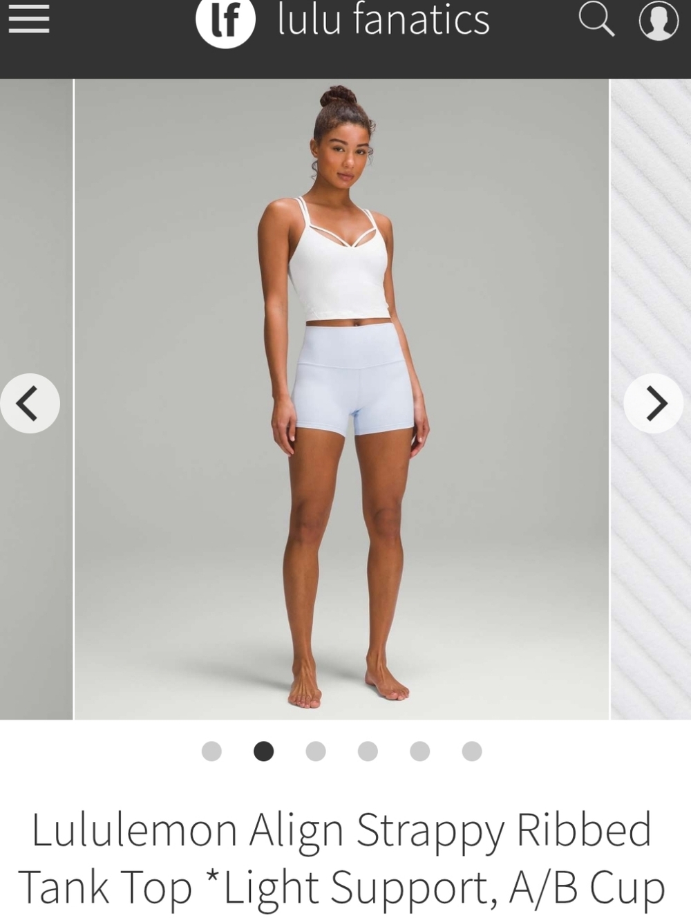 Lululemon Align Strappy Ribbed Tank Top